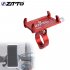 ZTTO Aluminum Alloy Bike Phone Holder Reliable Mount Universal Mobile Cell GPS Metal Motorcycle Holder red