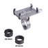 ZTTO Aluminum Alloy Bike Phone Holder Reliable Mount Universal Mobile Cell GPS Metal Motorcycle Holder black