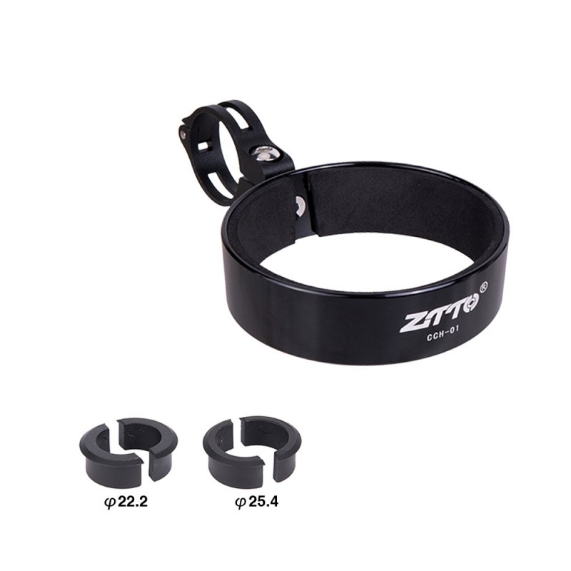 ZTTO Aluminum Bicycle Bottle Holder Coffee Cup Holder Thermos Cup Holder Black Silver Bicycle Bottle Cage Cycling Parts black