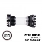 ZTTO Bearing BB109 MTB Road Bike External Bearing Bottom Brackets for Parts 24mm BB 22mm GXP Crankset black