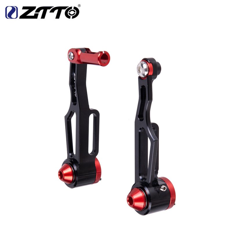 ZTTO Bicycle Folding Wheel Road Handbrake Handle V Brake Handle Ultra-light Hollow CNC Bicycle Accessories CNC short arm V brake black