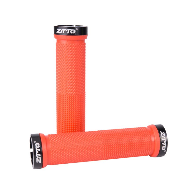 ZTTO Bicycle Handle Grip Straight Handle Cover Soft Comfortable Antiskid Bike Handle Cover Plug red