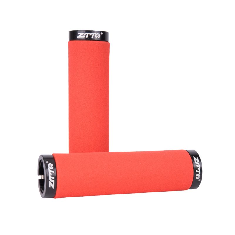 ZTTO Bicycle Handle Grip Sponge Handle Cover Soft Comfortable Colorful Bike Handle Cover red