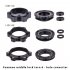 ZTTO Bicycle Hub Center Lock Adapter to 6 Bolt Disc Brake Boost Hub Spacer 15x100 to 15 x 110 Front Rear Washer 12x148 Thru Axle 15   100MM to 15   110MM