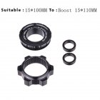 ZTTO Bicycle Hub Center Lock Adapter to 6 Bolt Disc Brake Boost Hub Spacer 15x100 to 15 x 110 Front Rear Washer 12x148 Thru Axle 15 * 100MM to 15 * 110MM