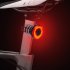 ZTTO Bicycle Inductive Brake Taillight Waterproof Bicycle Cycling Front Rear USB Rechargeable Safe Warning 30LED 100 Lumen Light  Seated tube mounted taillights
