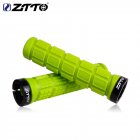 ZTTO Bicycle Pattern Non-slip Color Silicone Handle Sets Mountain Road Bike Comfortable Handlebar Cover green_free size
