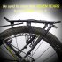 ZTTO Bicycle Rear Rack Carrier Shelf Cycling MTB Bike Back Seat Cargo Rack for V Brake black