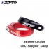 ZTTO CNC Seatpost Clamp High strength Seat Post Tube Clip Thread lock Clamp For MTB Road Bike Bicycle red