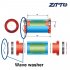 ZTTO Integrated Axle Reduction Sleeve GXP Middle Shaft Reducer Sleeve Compatible with SHIMANO Integrated Axle Exchange to SRAM Mean Axls Wave Gasket GXP Special