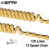 ZTTO MTB 12 Speed Chain Gold 12s Eagle Golden 12speed Chain with Magic Link 126L links For Bicycle bike 12 speed gold chain