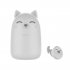 ZW T12 Cute Cartoon Design Girl Student Wireless Bluetooth Headset Cute Tws Earphones White