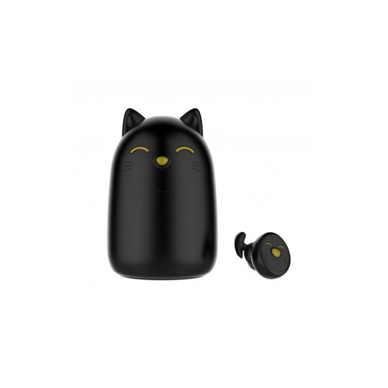 ZW-T12 Cute Cartoon Design Girl Student Wireless Bluetooth Headset Cute Tws Earphones Black