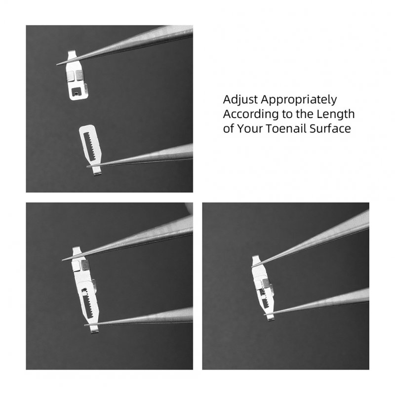 Ingrown Paronychia Metal Toenail Pedicure  Tool Straightening Correction Clip Curved Brace Suitable For Professional Home Use 3pcs/set