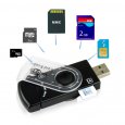 USB 2.0 SIM Card and SD/MMC Memory Card Reader