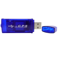 USB GPS Receiver for Computers, Laptops - Blue Color
