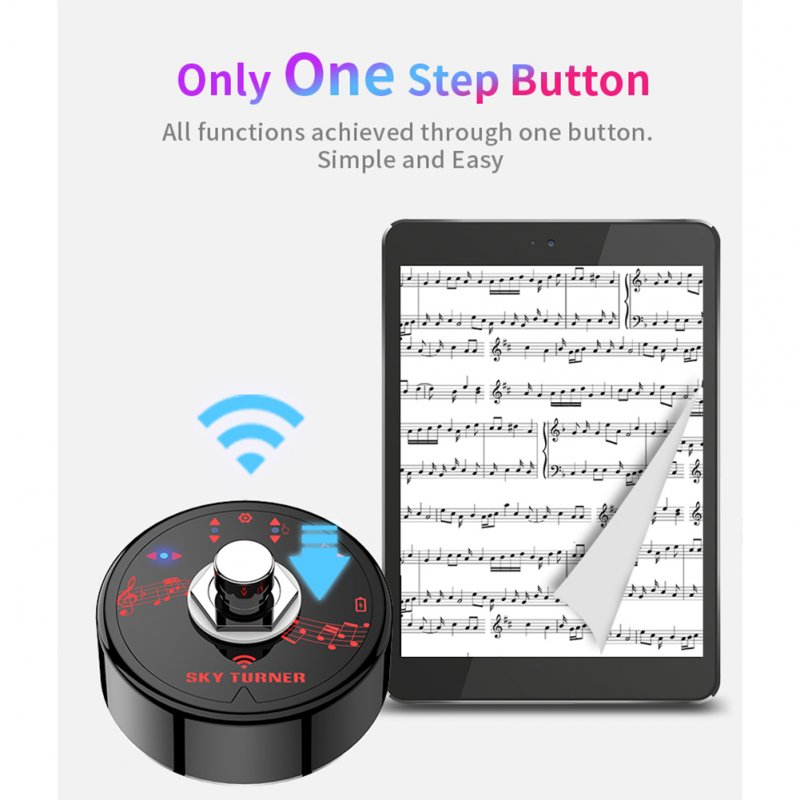 Wireless Page Turner Bluetooth Automatic Universal Score Page Turner For Phone Computer 