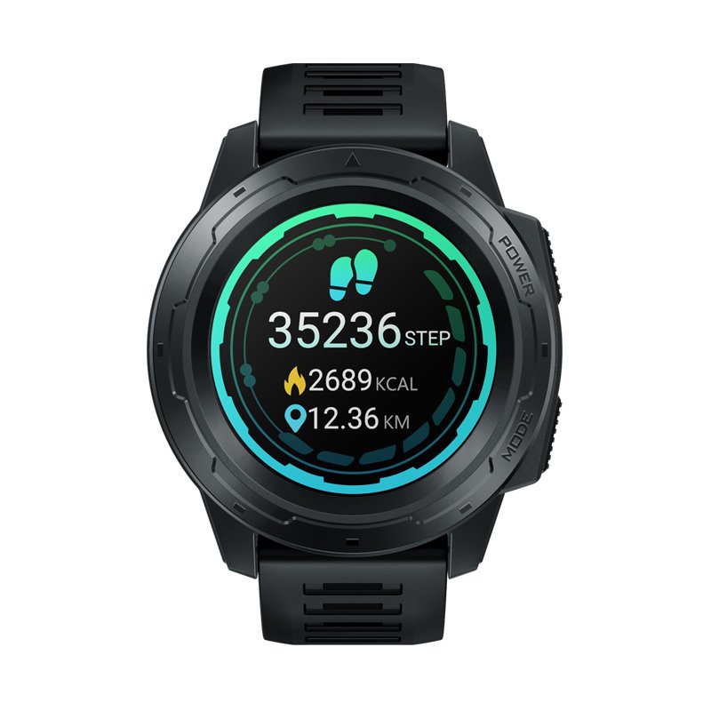 Original ZEBLAZE VIBE 5 PRO Color Touch Display Smartwatch Heart Rate Multi-sports Tracking black