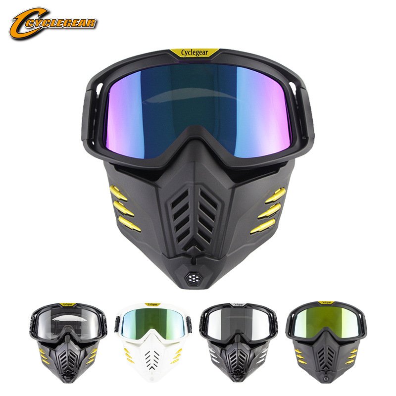 Motorcycle Mask Men Women Ski Snowboard Goggles Winter Off-road Riding Glasses 