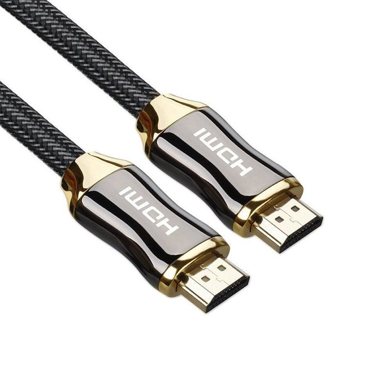 Zinc Gold-plated Nylon Braided HDMI Cable
