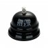 Zinc  Alloy  Manual Ring For Hotel Reception Counter Bar Ringing Service Guest Ring Black 75x60mm