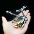 Zinc Alloy Spinning Fishing Reel Left Right Interchangeable Collapsible Handle with two Bearings