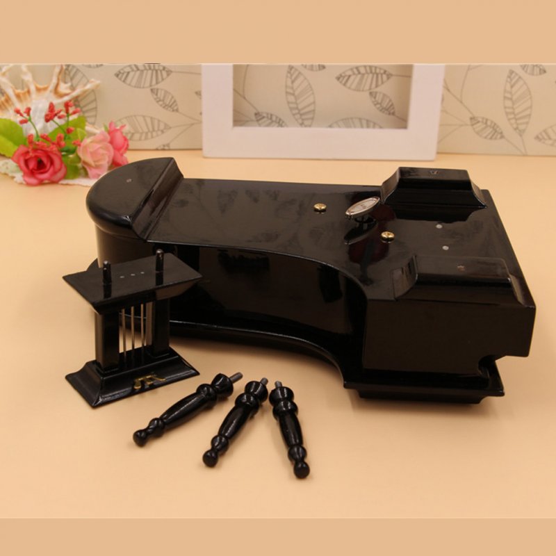Miniature Piano Model  Mini Piano Musical Instrument Ornaments Display  14x11x9CM_No music