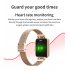 Zl13 Fashion Smart Watch Stainless Steel Heart Rate Blood Pressure Color Screen Smartwatch Blue