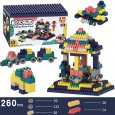 Big Size DIY Construction Compatible Building Bricks Plastic Assembly Accessories Building Blocks Toys 260PCS