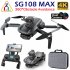 Zll Sg108max RC Drone 4k Camera Professional Obstacle Avoidance Quadcopter Gps Foldable Fpv Drone Black 1 Battery