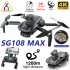 Zll Sg108max RC Drone 4k Camera Professional Obstacle Avoidance Quadcopter Gps Foldable Fpv Drone Black 2 Batteries