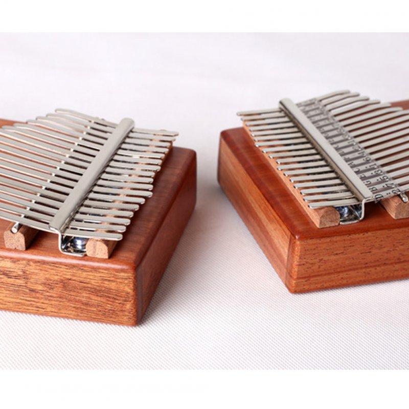 17 Key Kalimba Mbira Calimba African Mahogany Thumb Piano Wood Musical Instrument English version