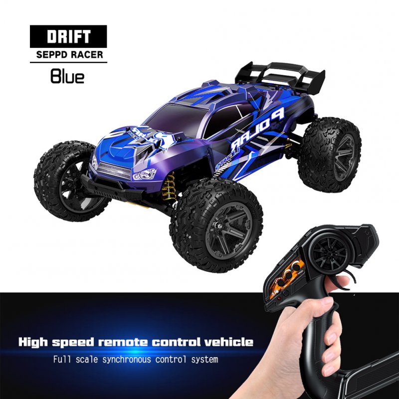 1:8 Remote Control Car High-speed Off-road Vehicle Competitive Climbing Drift Car Model Toys Blue Purple 1 Battery