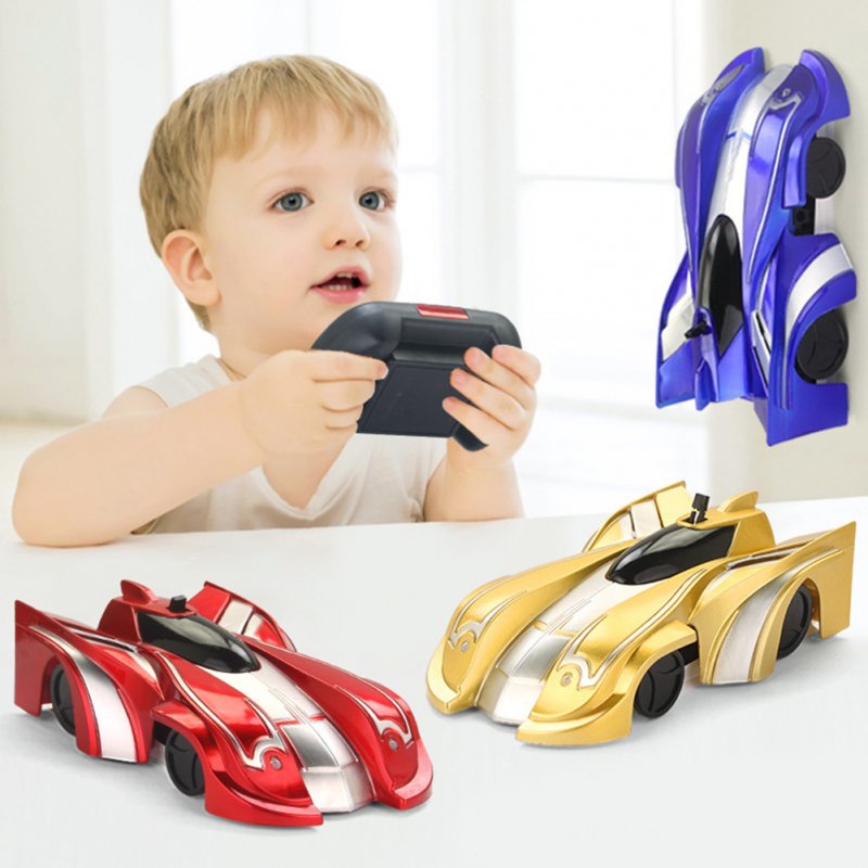 Electric Remote Control Stunt Car Children Drift Wall Climbing Suction Rc Car Model Toy for Kids Birthday Gifts Blue