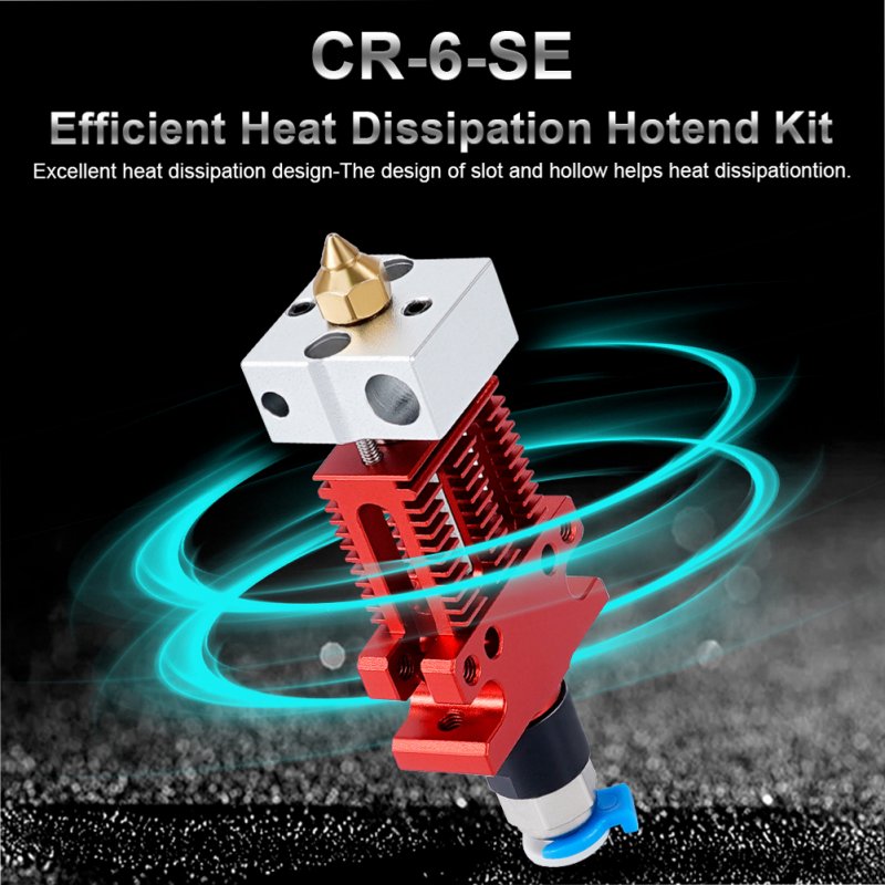 Hotend Kit Full Set Of Hot End Components Extrusion Head Print Head 3d Printer Accessories for Cr6 Se /cr5 Pro