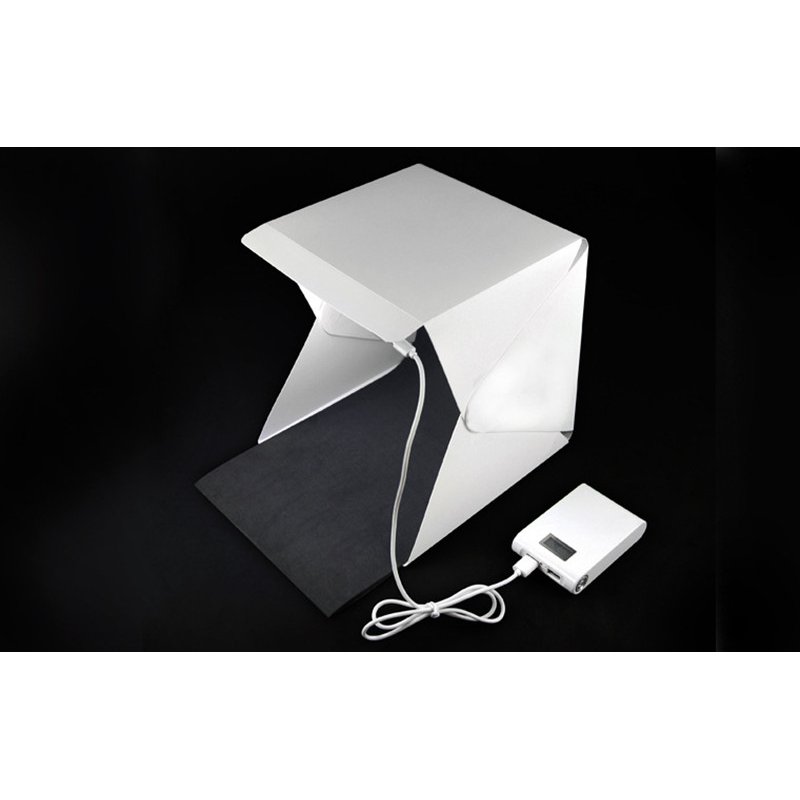 LED Folding Lightbox Photo Studio LED Desktop Studio Portable Photography Lightbox 