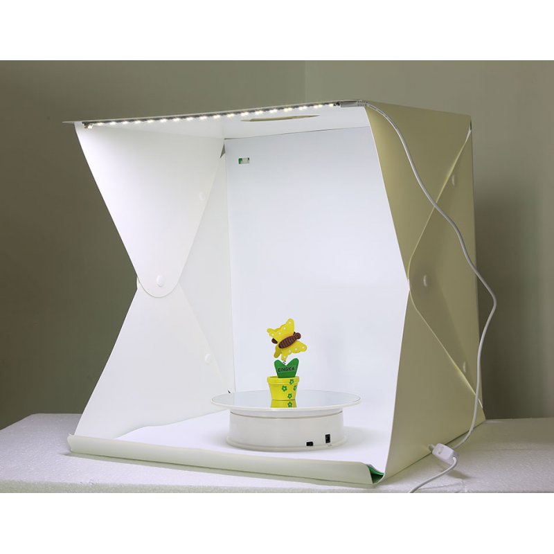 LED Folding Lightbox Photo Studio LED Desktop Studio Portable Photography Lightbox 