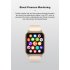 Zw32 Smart Watch 1 85 HD Screen Heart Rate Blood Oxygen Body Temperature Monitoring Magnetic Charging Wristwatch Gold