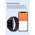 Zw32 Smart Watch 1 85 inch HD Screen Heart Rate Blood Oxygen Body Temperature Monitoring Fitness Bracelet Black
