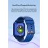 Zw32 Smart Watch 1 85 inch HD Screen Heart Rate Blood Oxygen Body Temperature Monitoring Fitness Bracelet Blue