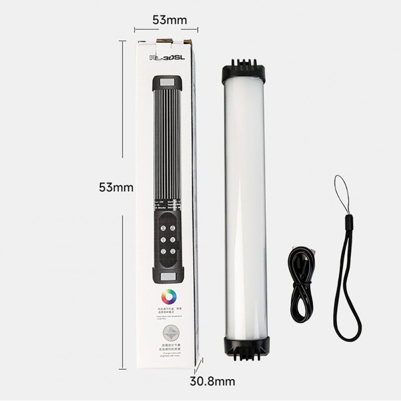 RGB LED Light Wand 2700-7500K Magnet Photography Mini Handheld LED Light Stick For Video Vlog Fill Light 