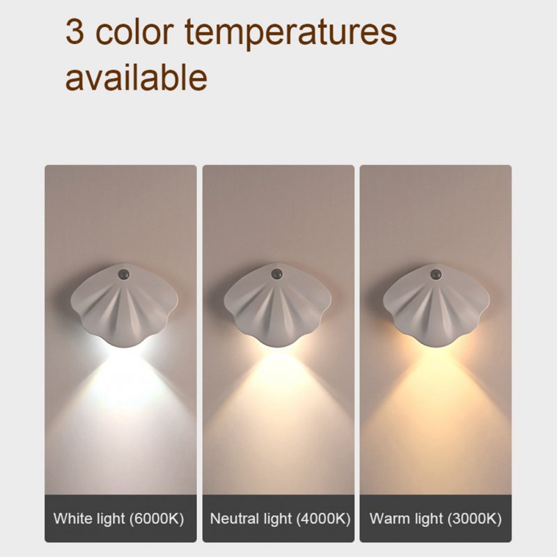 LED Night Light Type-c Rechargeable 3 Brightness Modes Motion Sensor Bedside Table Lamp For Work/Study/Craft 