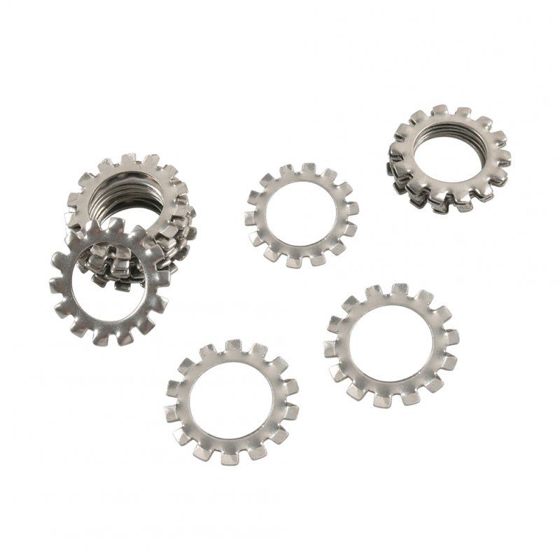 150pcs 6 Sizes 304 Stainless Steel External Tooth Star Lock Washers Assortment Kit M12 M14 M16 M18 M20 M22 
