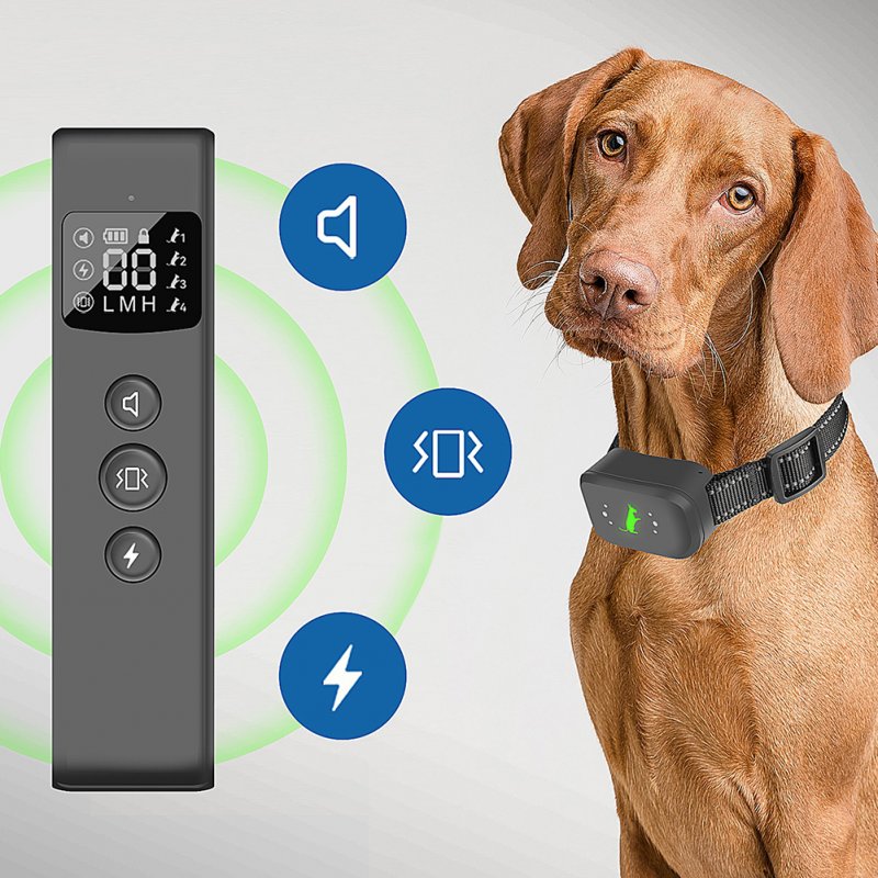 Bark Collar Remote Bark Training Collar with Remote Long-Distance Reminder Waterproof Dog Collar