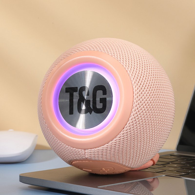 TG337 Wireless Speaker Portable Speaker Powerful Sound 57MM Horn Driver Speaker With Color Lights Micro SD USB AUX Player For Home Kitchen Outdoor Travelling 
