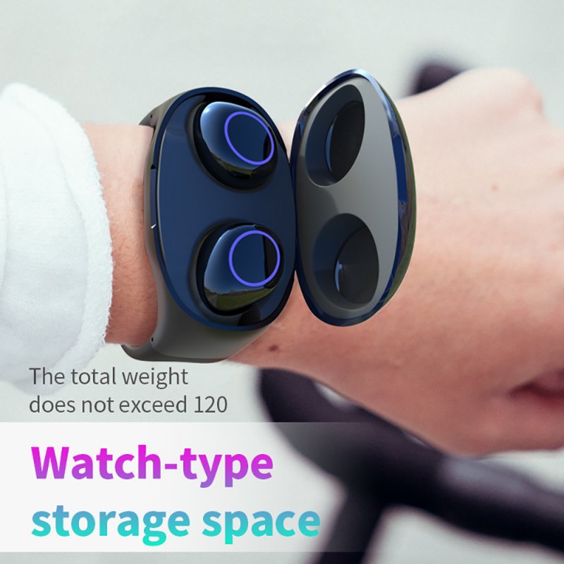 Wrist Type Lightweight Watch Design Charge Case BT 5.0 In-ear TWS Earbud HeadsetTWS Bluetooth 5.0 Headset Wireless Earphone 