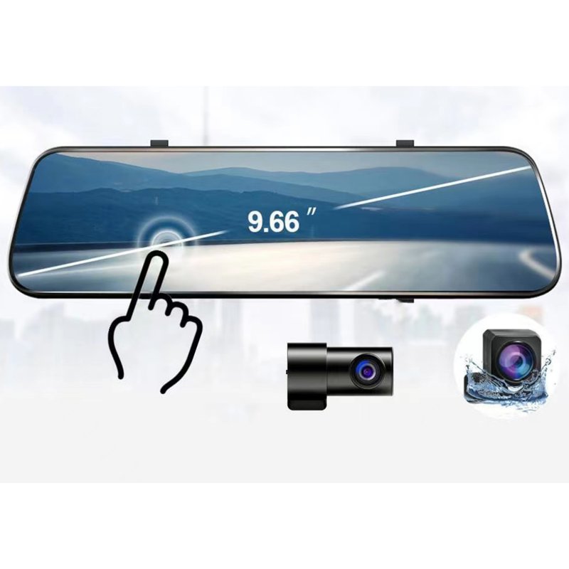 3 Channel Dash Cam 1080P HD Full Touch Screen 170 Degrees Wide Angle Dashboard Camera G-Sensor 