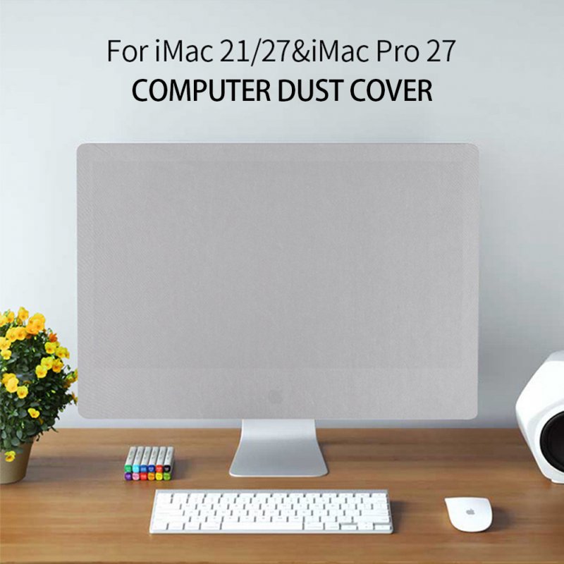 21 Inch/27 Inch Computer Dust Cover Elastic Closing Soft Monitor Protector Compatible For Imac Display Screen 
