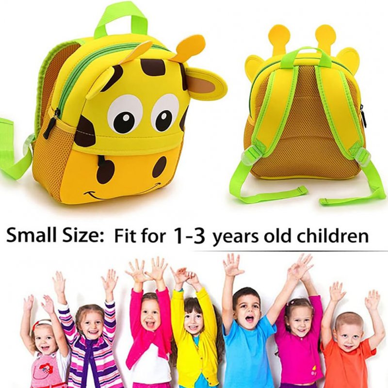 Kids Toddler Backpack Cartoon Animal Cute Neoprene School Bag For Kindergarten Preschool Boys Girls Gifts 