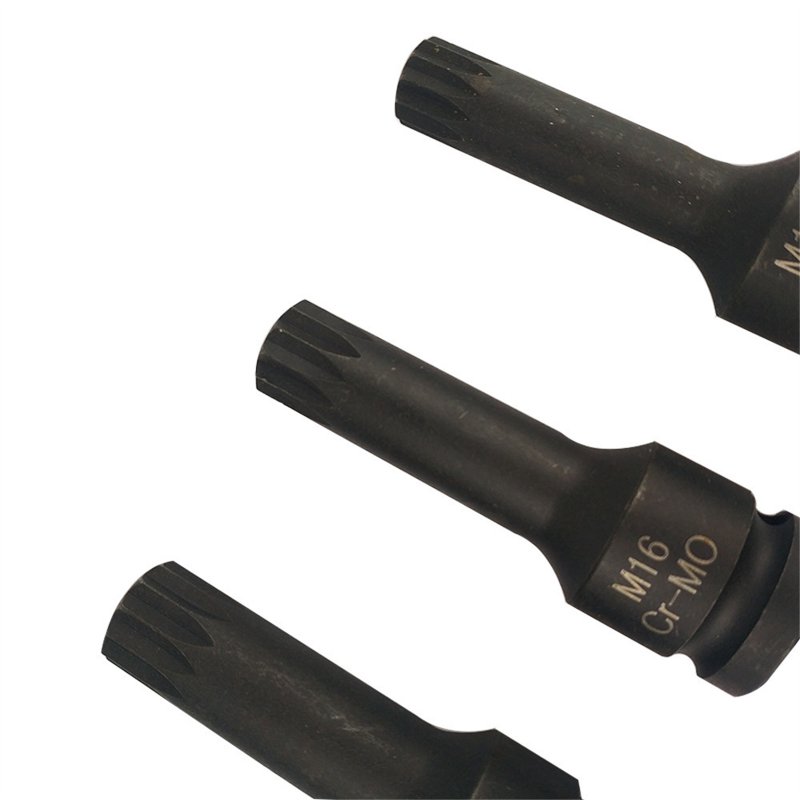 6pcs 1/2inch M14 M16 M18 Ratchet Socket Wrench Set Pneumatic Integrated Socket Long Short Tool Kit